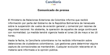 ¿Por qué Venezuela suspendió los vuelos a Colombia?
