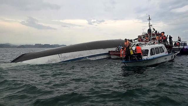 Naufragó barco turístico en Vietnam: 38 personas murieron
