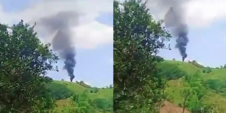 Diez policías fallecidos al ser derribado helicóptero en Amalfi, Antioquia