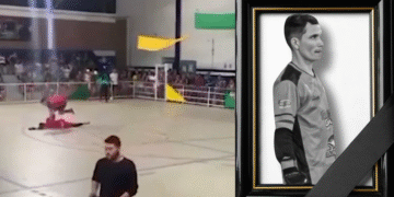 Conmoción en Brasil por arquero que murió tras atajar un penal en un torneo futsal