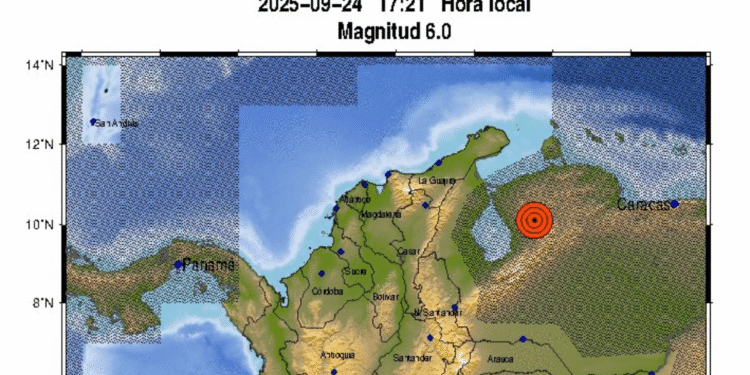 Fuerte sismo de 6.0 en Venezuela se sintió en varias ciudades de Colombia