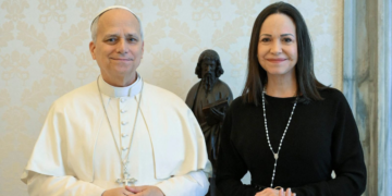 El papa León XIV recibió en audiencia privada a María Corina Machado en el Vaticano