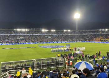 Así quedó la cancha del Campín