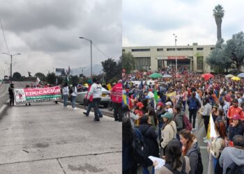 Protesta de docentes