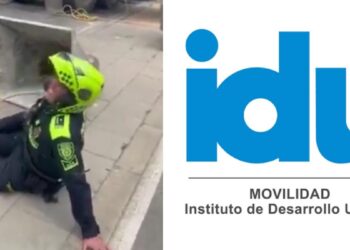 Accidente en obra de la Autonorte deja patrullero herido durante inspección en Bogotá